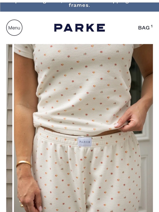 Parke Pants - Parke Waffle Boxer Pants - Sunset Floral (Parke x Maggie and Emma MacDonald)